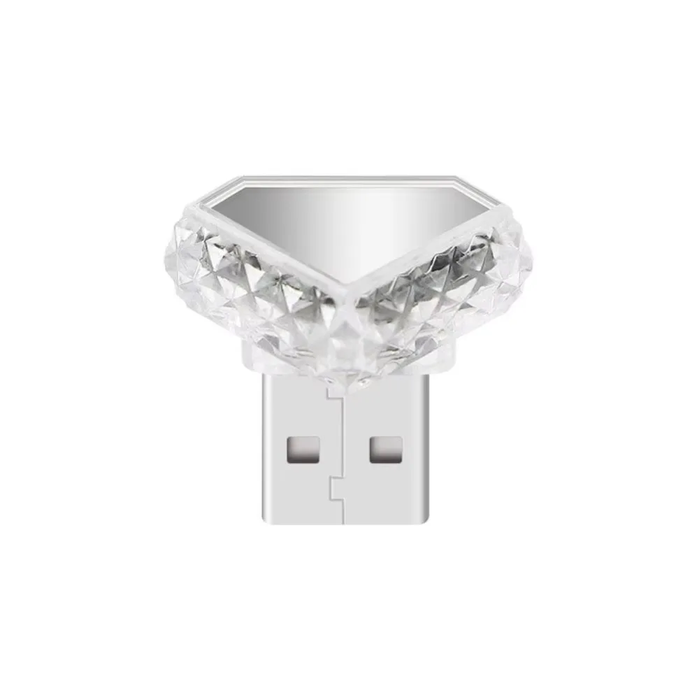 

Новый многоцветный автомобильный окружающий свет USB/Type-C, простая установка, лампа для автоматического чтения, маленькое украшение автомобиля, интерьер автомобиля