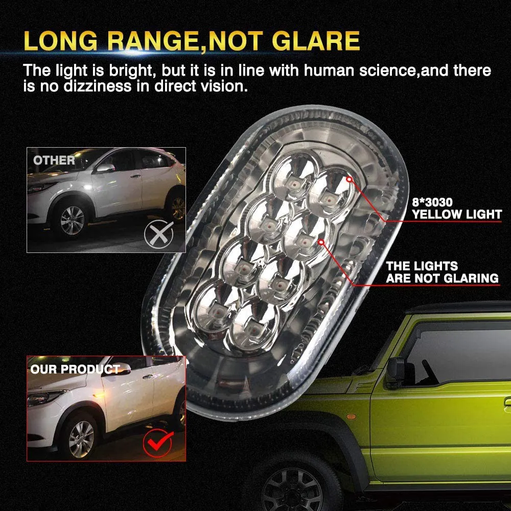 Lampu sinyal belok LED mobil lampu penanda samping untuk Suzuki Jimny JB64 JB74 JB64W Sierra JB74W JB23W 2018-2020