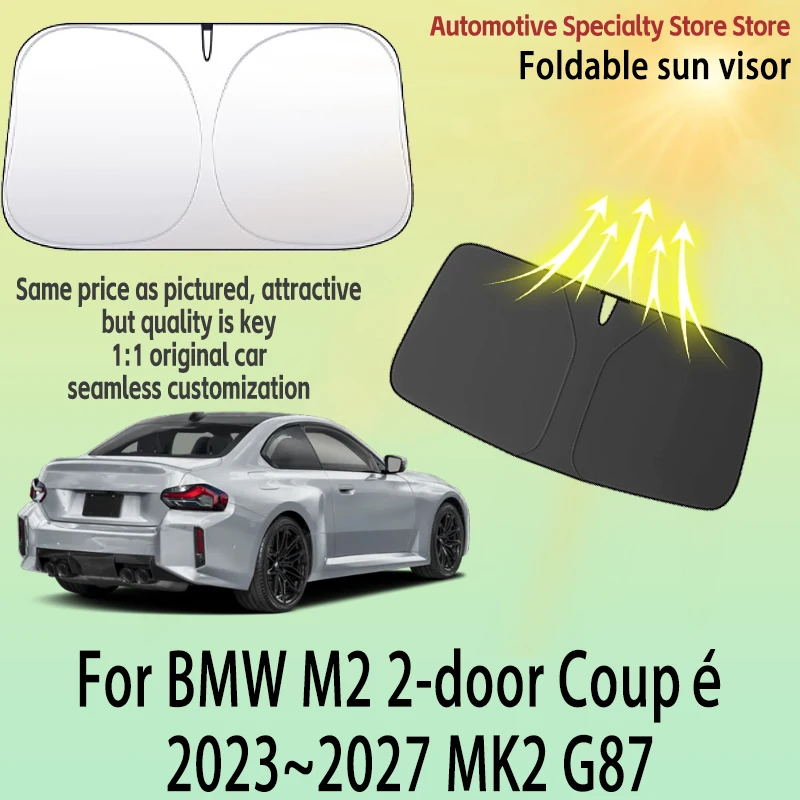 

For BMW M2 2-door Coupé 2023~2027 G87 Front Windshield Sunshade Privacy curtain Car Sun Visor High quality Auto Heat Accessorie