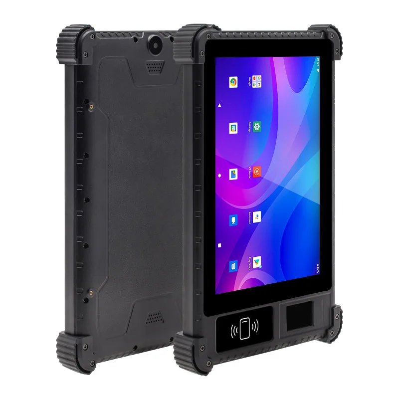 

UTAB R817 8-Inch Industrial Rugged Android Tablet PC IP65 Waterproofness Fingerprint Scanner NFC Reader 4G Connectivity Front