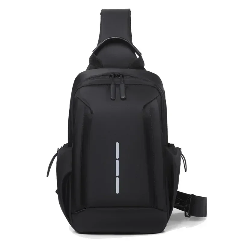 

Men's Chest Bag Crossbody Sling Bag Small Handbag for Men Waterproof Shoulder Moto Biker Shoulder Bags Black New Fashion Bag