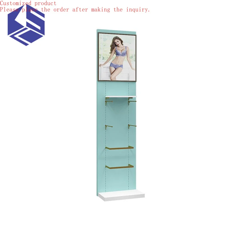 

Custom.Factory Custom Home Clothing Shelf Bra Pajama Mens Underwear Display Stand Rack for Home Textile Store