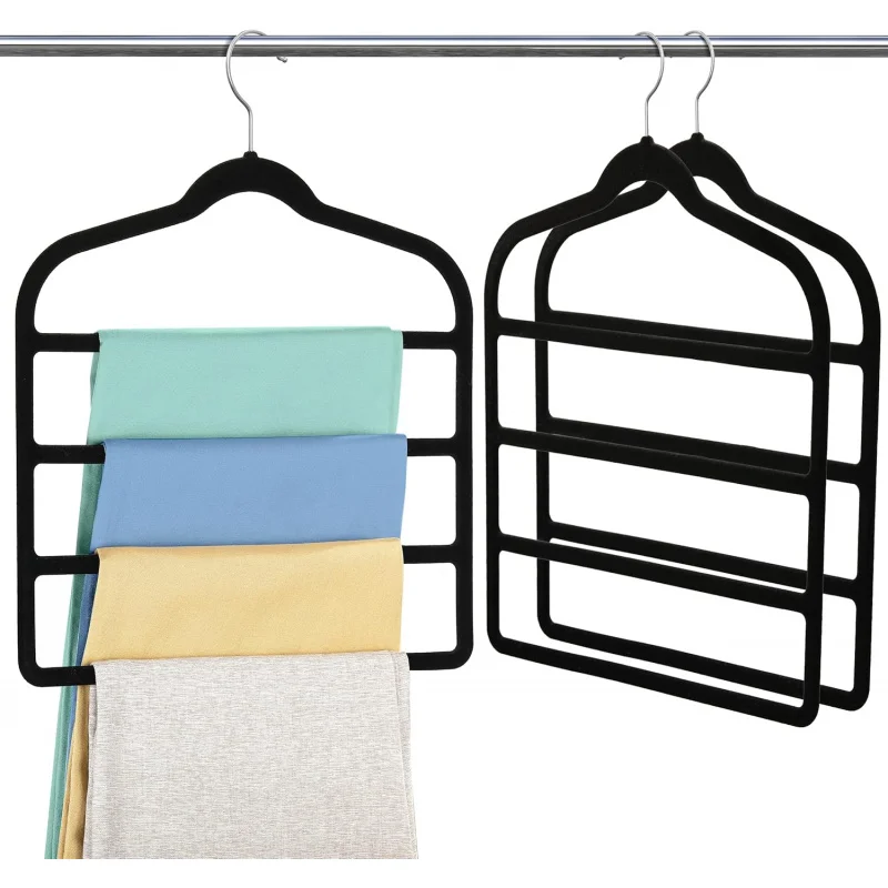 

Pant Clothes Space Saving Non Slip Shorts , Myfolrena Jeans Slack Trousers Hangers Multiple Velvet Hanger Cl