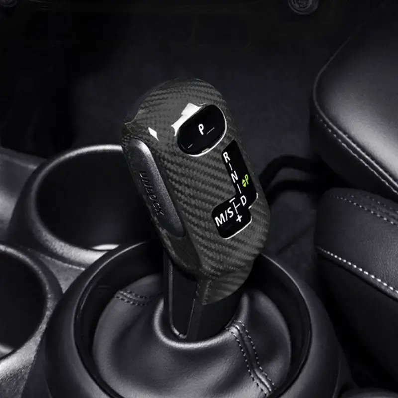 

Real Carbon Fiber Car Interior Accessories Gear Shift Head Cover Trim For Mini Cooper F54 F55 F56 F57 F60 2020 2021 2022 2023