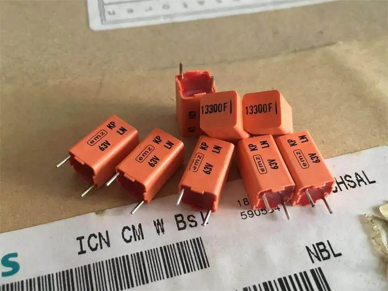 Vintage   for SIEMENS KP 13300PF 63V Red Foil Audio Capacitor  30pcs
