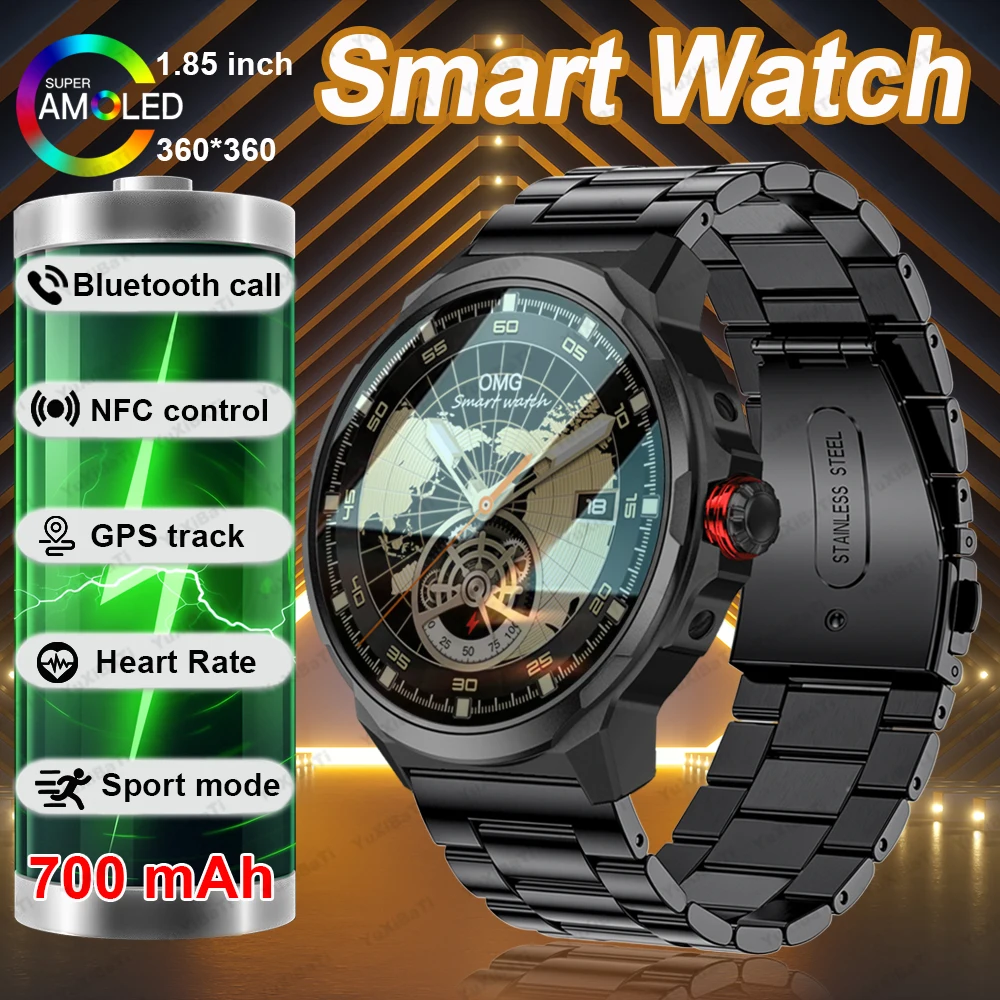 

New SK50 Smart Watch for Men,Answer / Make Call,1.85" Big Screen 700 mAh Fitness Tracker Waterproof Watch for Android iOS Phones