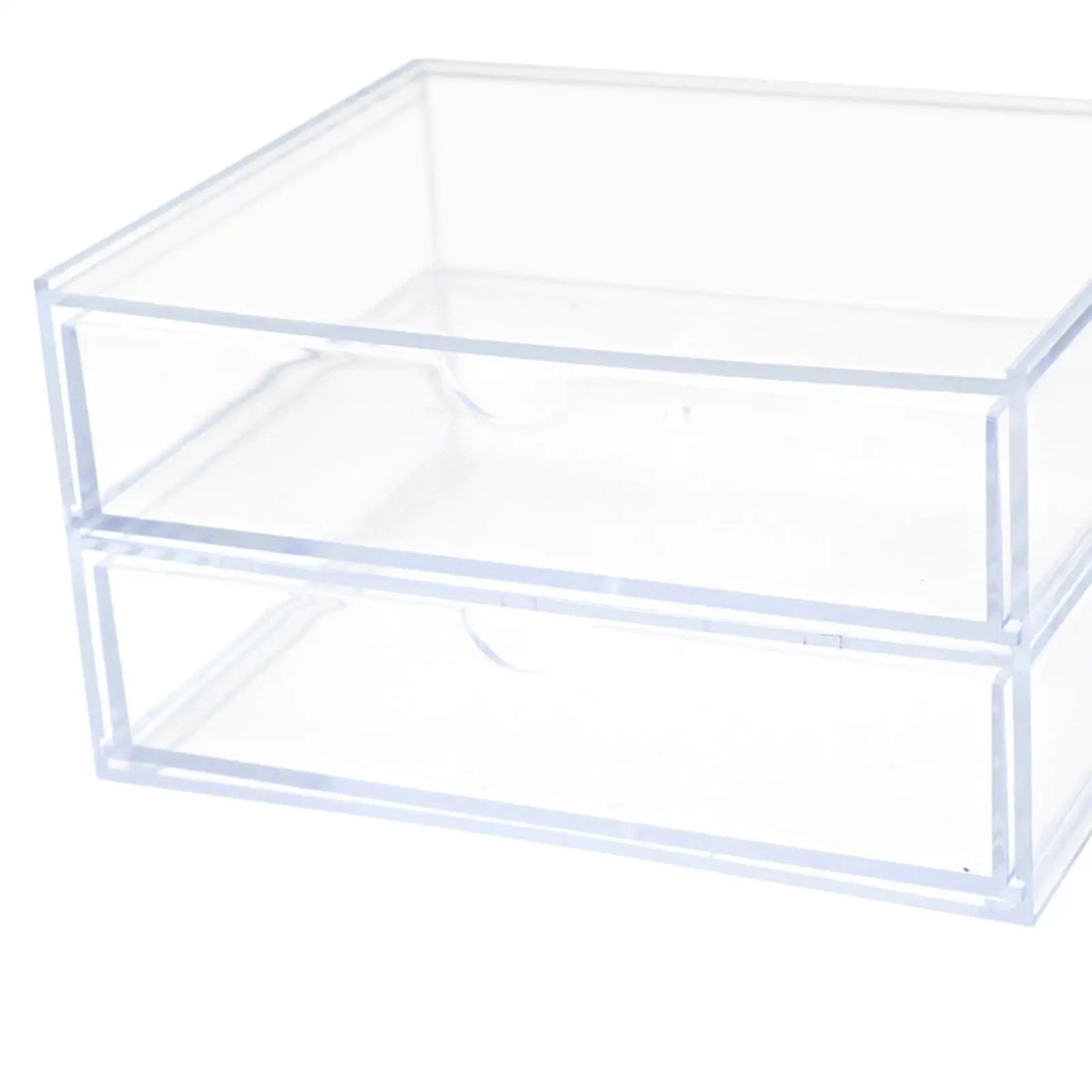 Acrylic Nail Polish Organizer 2 Layers Makeup Case Storage Box Organizer