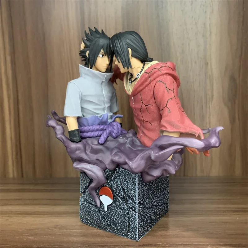 Lover  NARUTO Figure Brotherly Uchiha Sasuke Itachi Anime PVC Action Figure NARUTO Itachi Kakashi Model Toy Gift 17cm