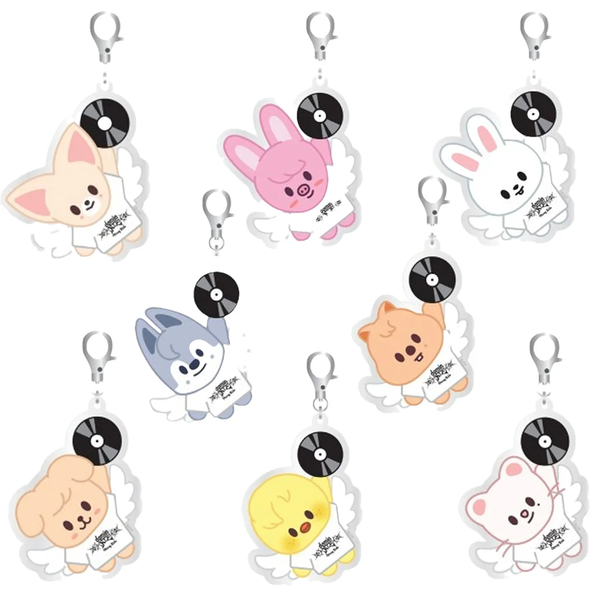

New dominATE SEOUL Stray Kids Cartoon Keychain skzoo Acrylic Keychain Couple Souvenir Anime Peripheral Birthday Gift