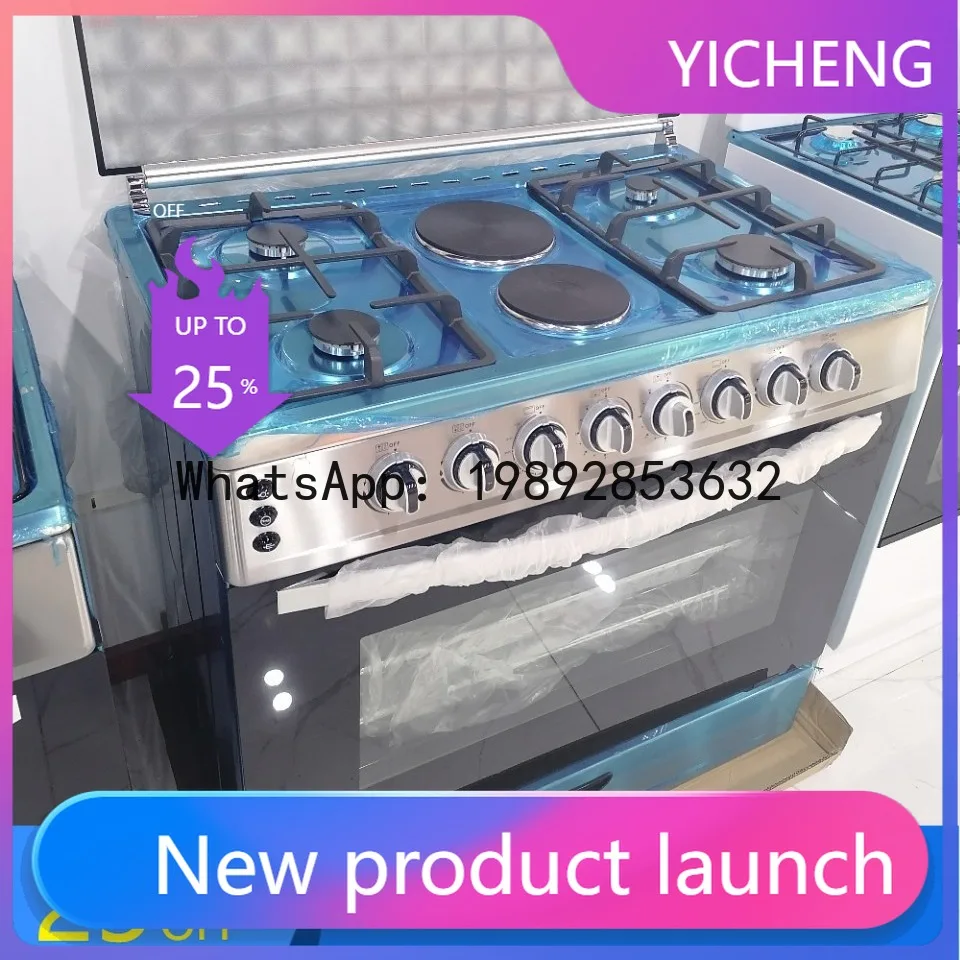 Z2-28  Electric Burner Gas Stove Oven Combo Upright 900 Wide Household Gas Electric Oven