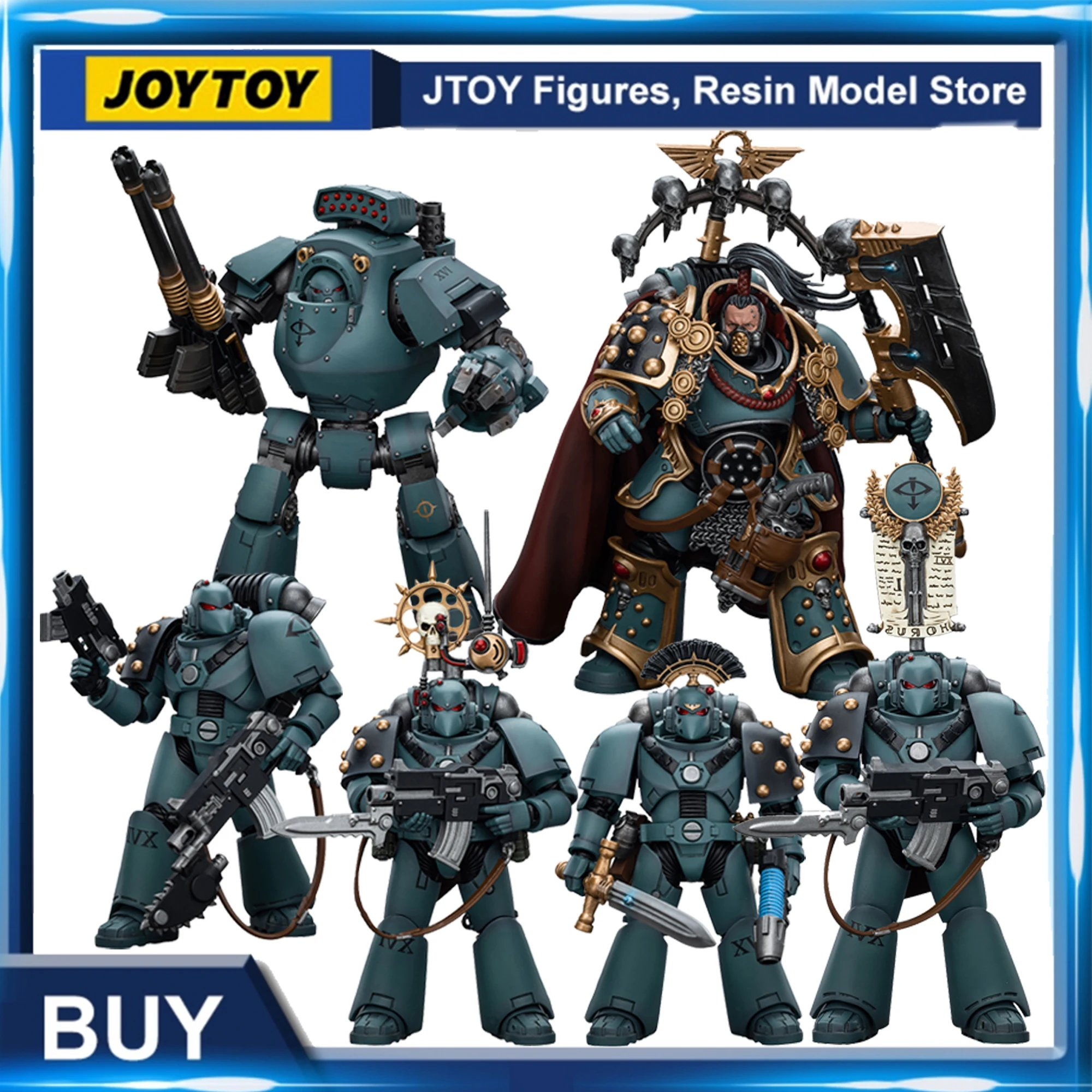 [Disponibile] JOYTOY Warhammer 40K 1/18 The Horus Heresy Action Figures Sons of Horus MKVITactical Squad Anime Model Toys Gifts