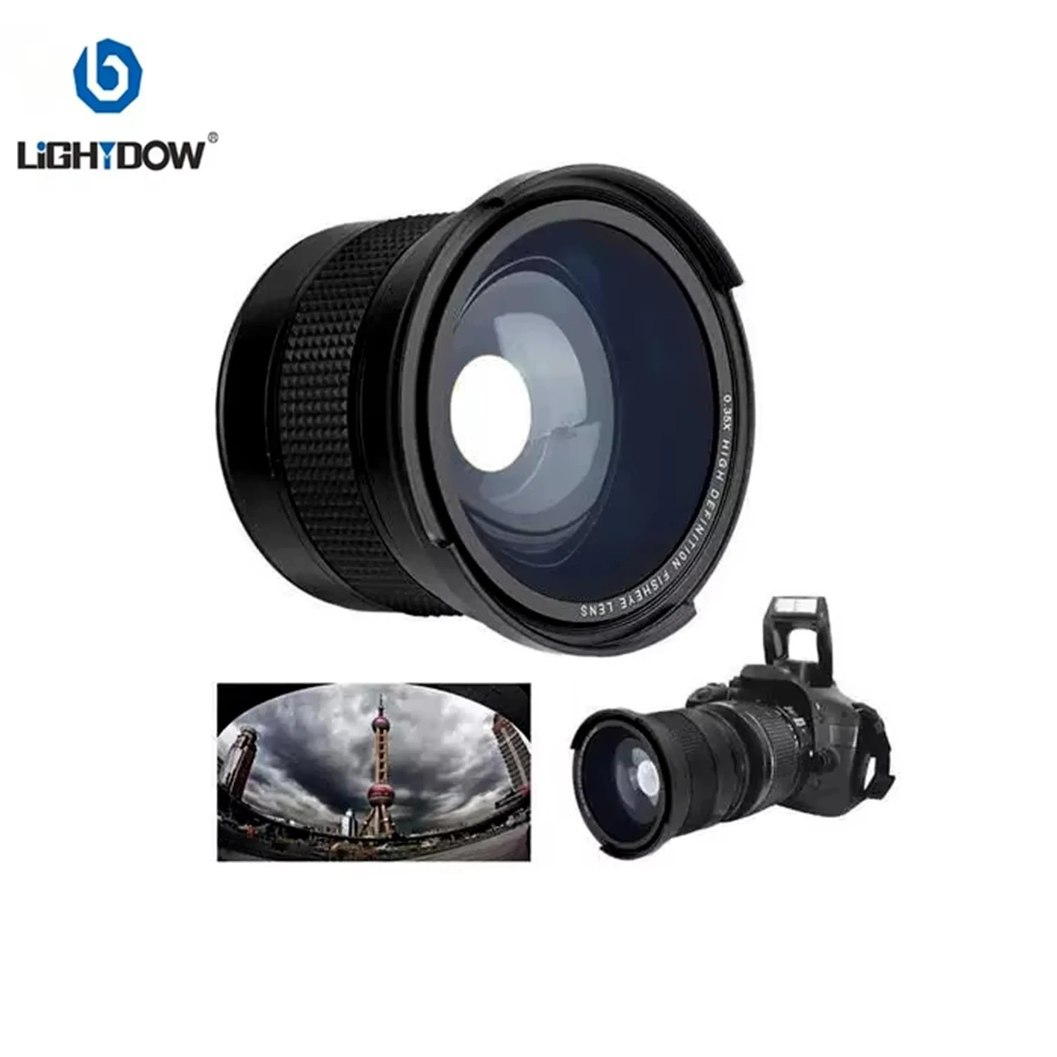 

Lightdow Fisheye Wide Angle Lens+Macro lens 58mm 0.35x for 58mm Canon 70D 60D 7D 6D 700D 650D 600D 550D 1100D 18-55mm Lens