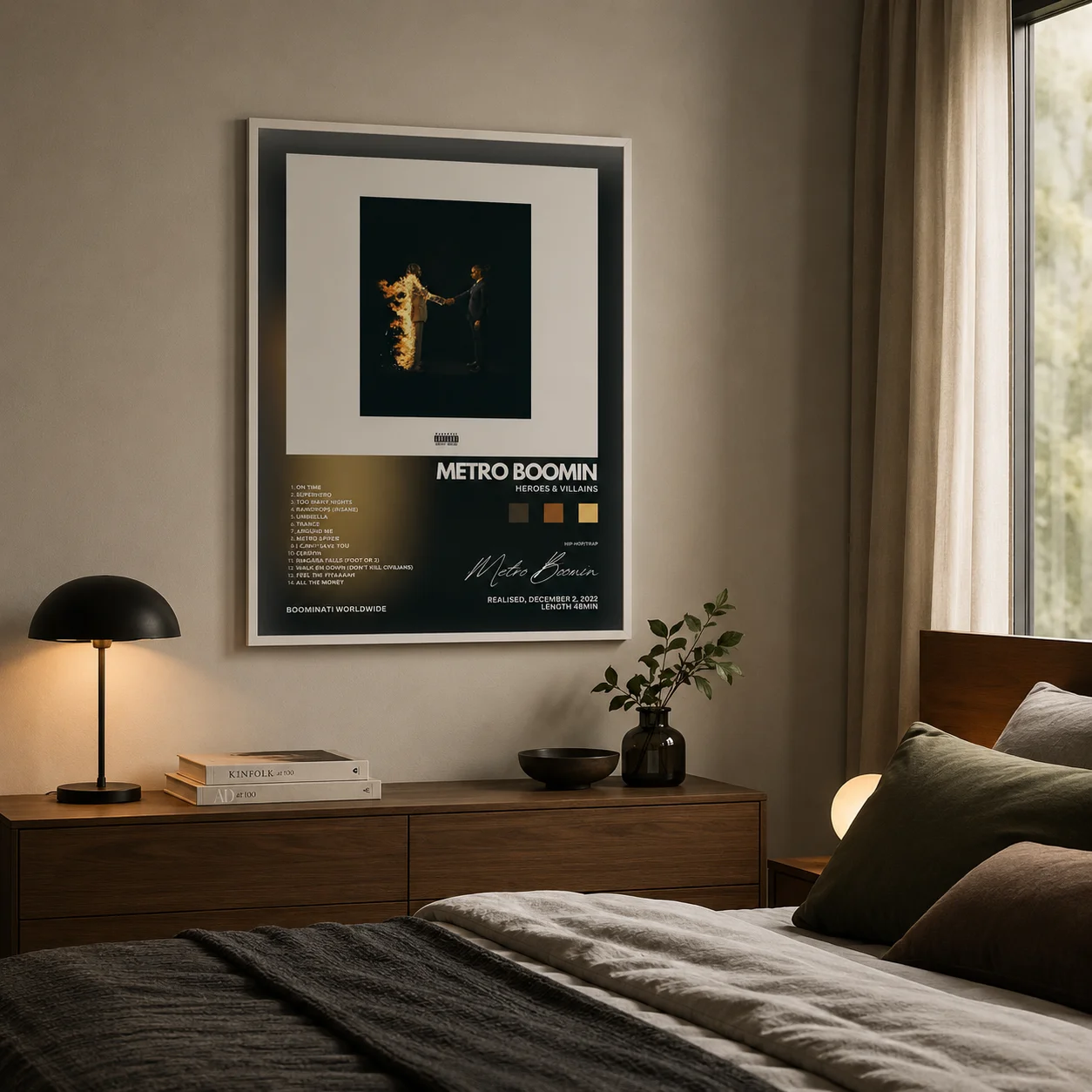 Canvas Wall Print, Modern Art Illustration, High‑Grade Home Decoration Artwork for Bedroom, Living Room, Office & Interior Space