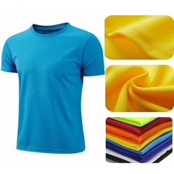 Men Women Quick Dry Short Sleeve Sport T Shirt Gym Jerseys Fitness Shirt Trainer Running T-Shirt Teenager Breathable Sportswears