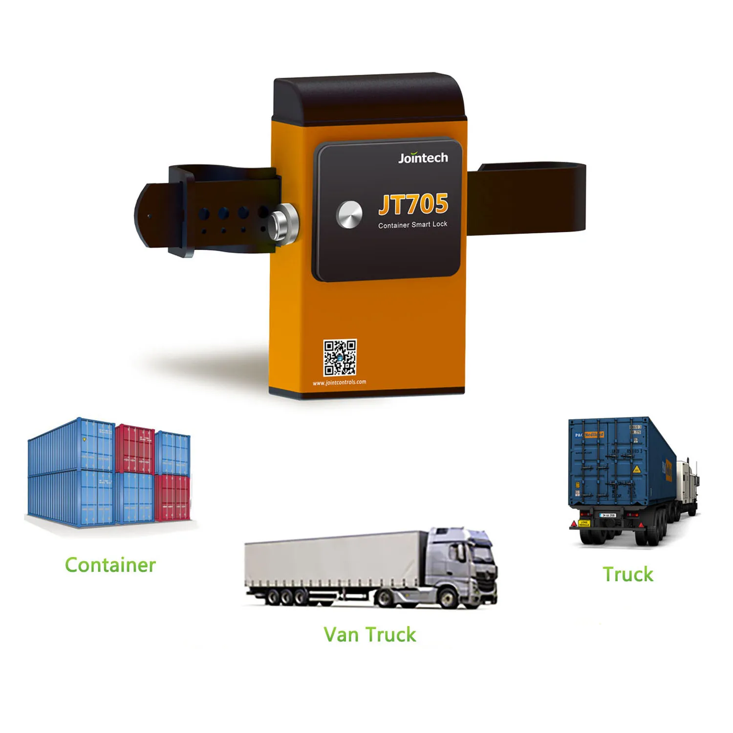 Jointech JT705A Advanced GPS Satellite Container Lock Tracker shipping Container High Security Lock for Customs