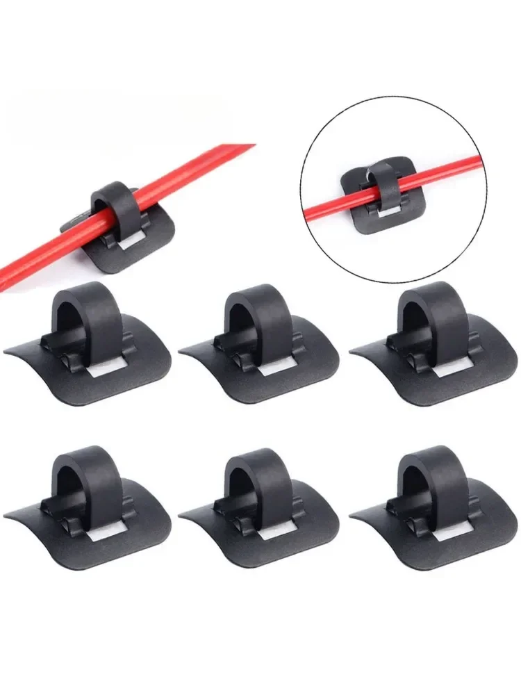 AliExpress NONE 5/10Pcs Stick-on Cable Guide Bicycle Tube Clip Aluminum Bike Oil Tube Clamp Adapter  Bike Acessories  Road Bike Parts
