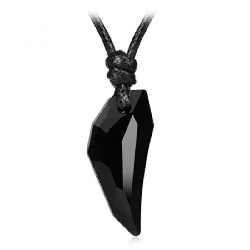 

Dropshipping Natural Ice Species Obsidian Spike Pendant Male Necklace Male Women Pendant Lovers Accessories Pendant