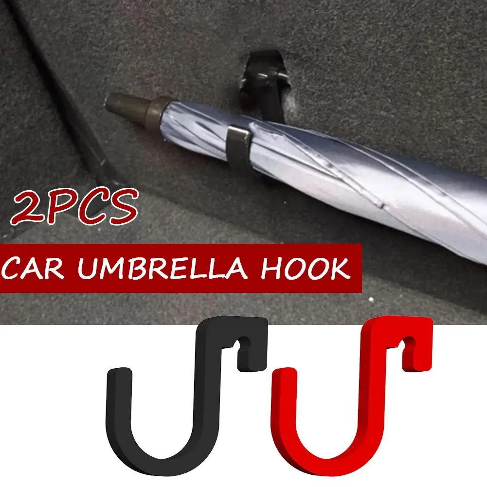 

2PCS Car Umbrella Hooks Universal SUV Trunk Storage Rack Home Organizer Hooks & Clips