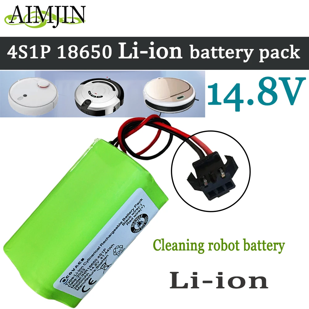 

k 14.8V 2800mAh 18650 Battery for Deebot N79S, N79, DN622, Robovac 11, 11S, 11S Max, Conga Excellent 990, IKOHS S15