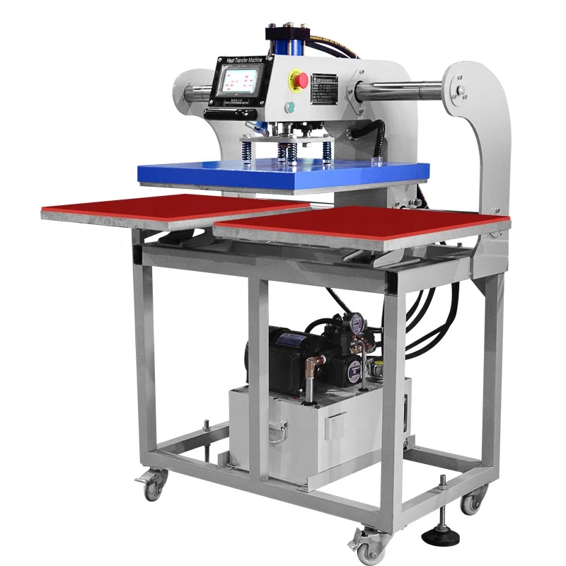 Automatic Slide Out 38*38 40*50 40*60 Hydraulic  Heat Press Transfer Machine Double Press Station for Sublimation Pro