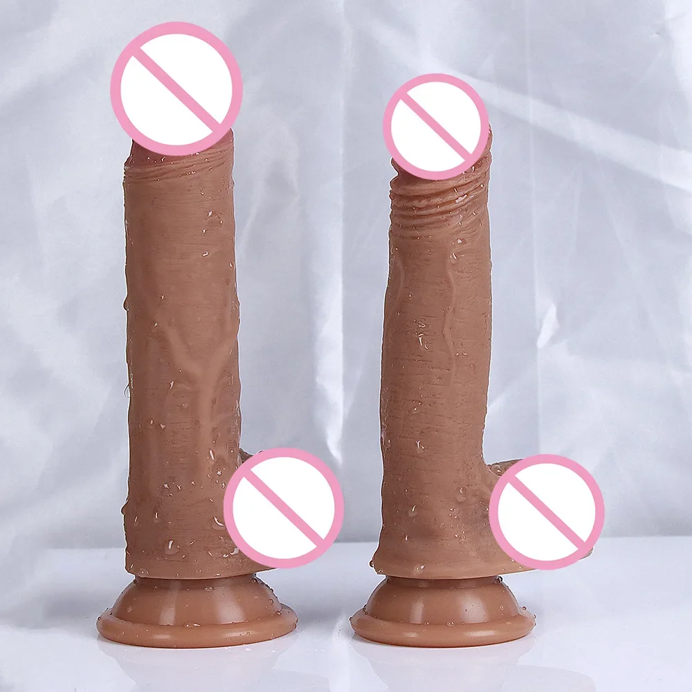 Gode Réaliste en Silicone Souple et Sexy pour Femme, Pénis Flexible, Point G, Grosse Bite, Jouets Sexuels Anaux pour Adultes de 18 Ans et Plus