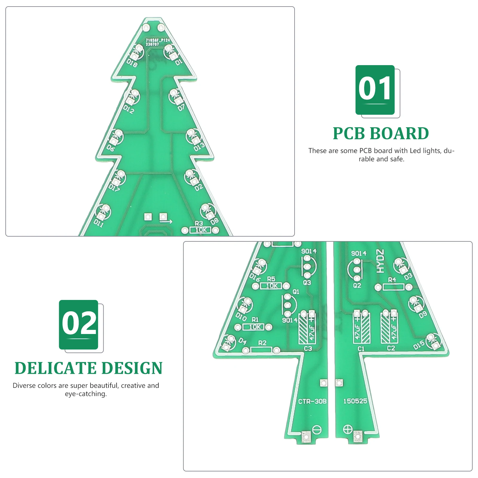 

Led Luminescent Christmas Tree Decor Kit Adorable Creative Decoration For Party Home Festival String Lights