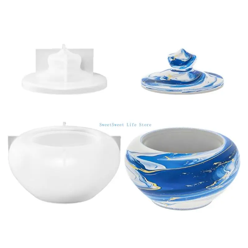 

D5QB Reusable Teapot Design Storage Container Silicone Mold Multi Purpose Craft Tool For DIY Decorations And Gift Making