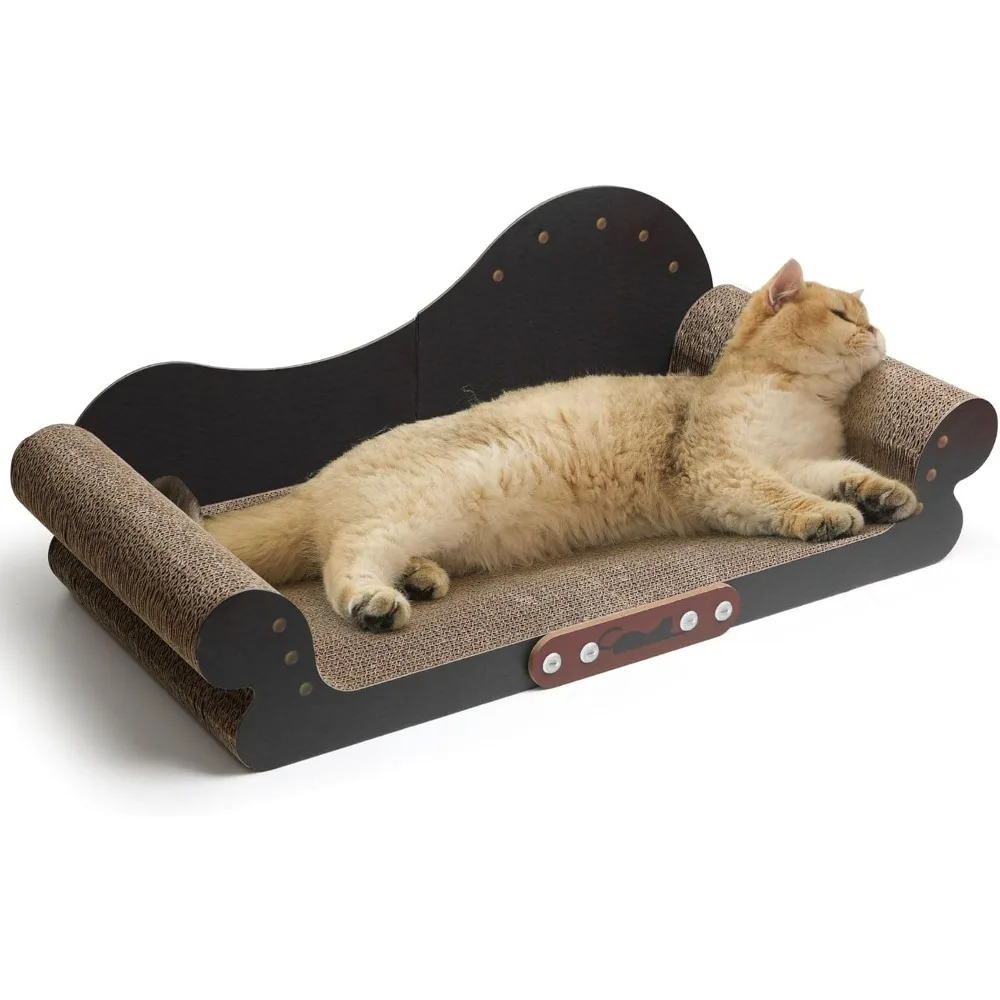 

Large Cat Scratcher Bed - 26" Cat Scratching Board Cat Couch Scratcher Cardboard, Durable Scratch Lounge Bed,Pet Products