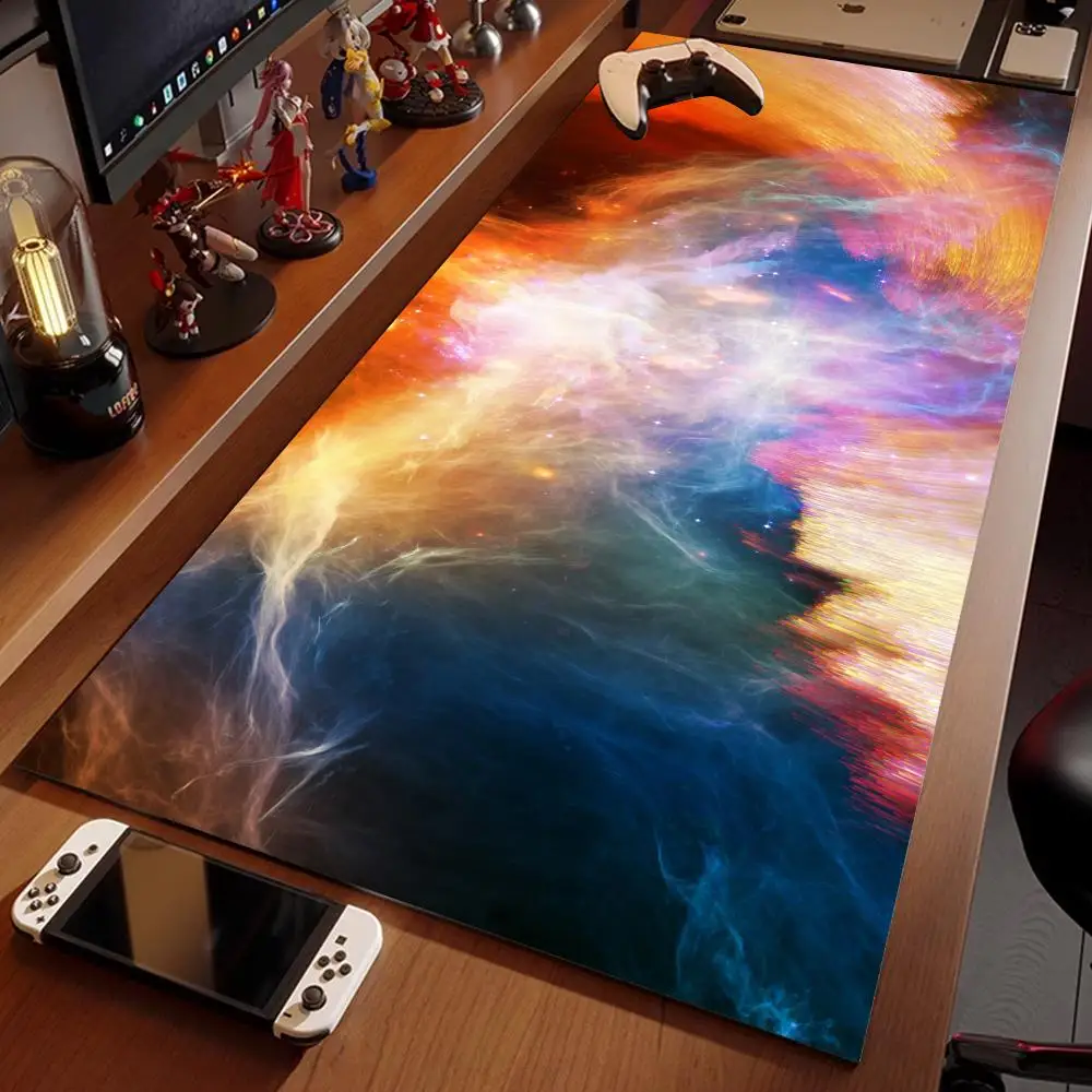 

Galaxy Space Universe Mouse Pad XXL Gaming Accessories Office Gamer Keyboard Desk Mats Non-Slip Laptop Notebook rubber Mousepad