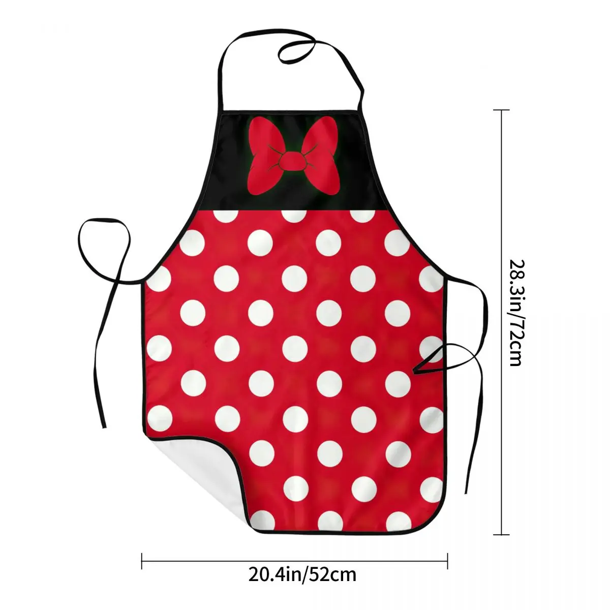 Polka Dot Bow Minnie Pattern Apron Kitchen Chef Cooking Baking Bib Men Women Cartoon Mouse Tablier Cuisine for Gardening