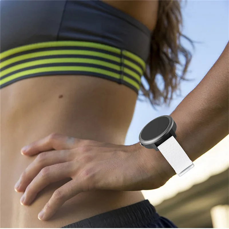 Buntes Weiches Silikon-Ersatzarmband für Garmin Vivoactive3 Vivomove HR Smart-Armband für Garmin Vivoactive 3 Uhrenarmband – Detail 25