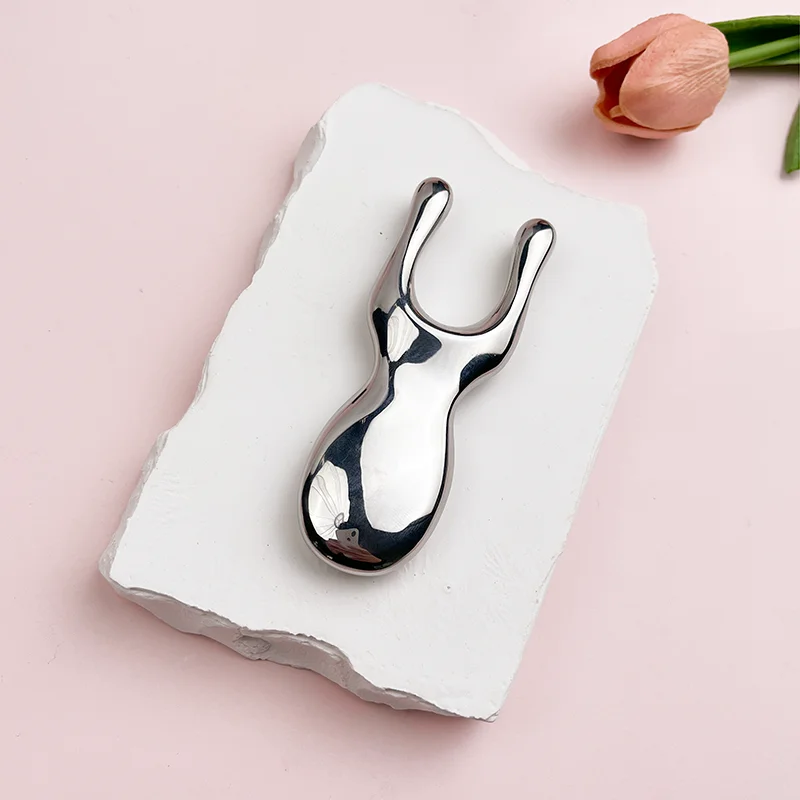 مكشطة الأنف المصنوعة من الفولاذ المقاوم للصدأ، أداة تدليك استرخاء الوجه والأنف، جهاز تدليك العين، رفع وشد نقاط الوخز #4