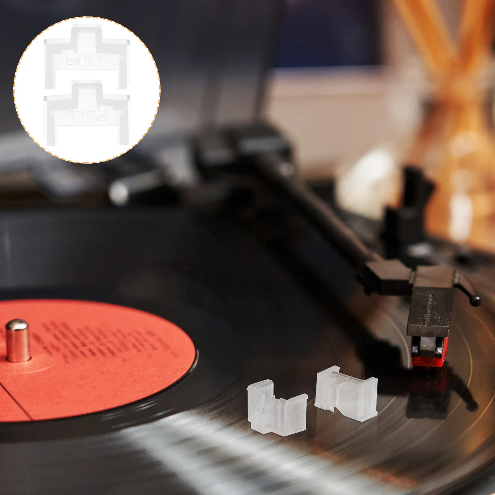 2 Pcs Protective Cover Turntable Needle Protector Stylus Record Player Plastic Replacement