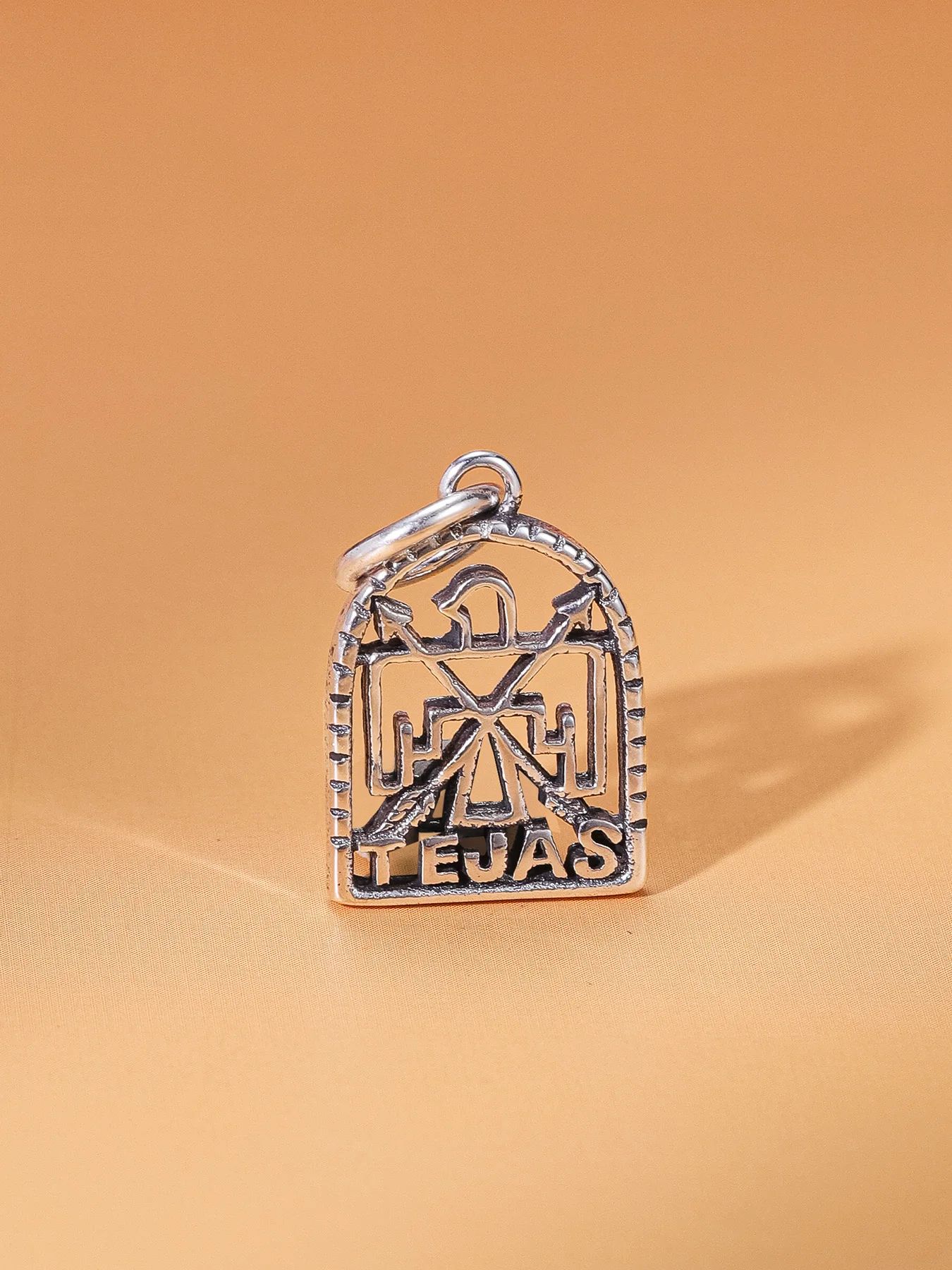 James Avery Charm S925 Sterling Silver Texas Ranger Badge Dangle Charm, Pendant for Bracelet Necklace DIY Jewelry Making