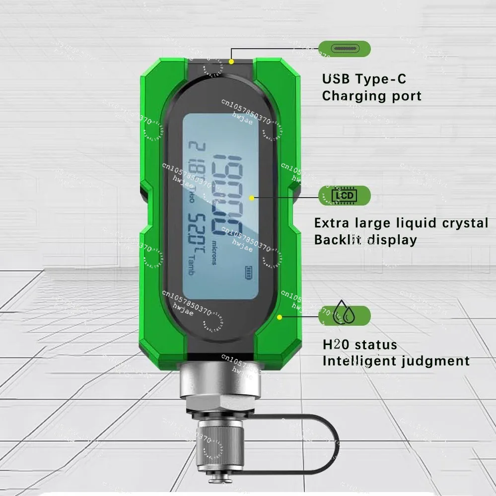 NEW  Digital Vacuum Gauge 1 Air Conditioner Vacuum Extraction Degree Electronic Pressure Absolute Pressure Digital Vacuum Meter