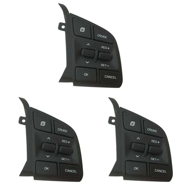 Strange 3X Car Steering Wheel Cruise Control Switch Speed Control Switch RH For Tucson 2016-2018 96720-D32004X