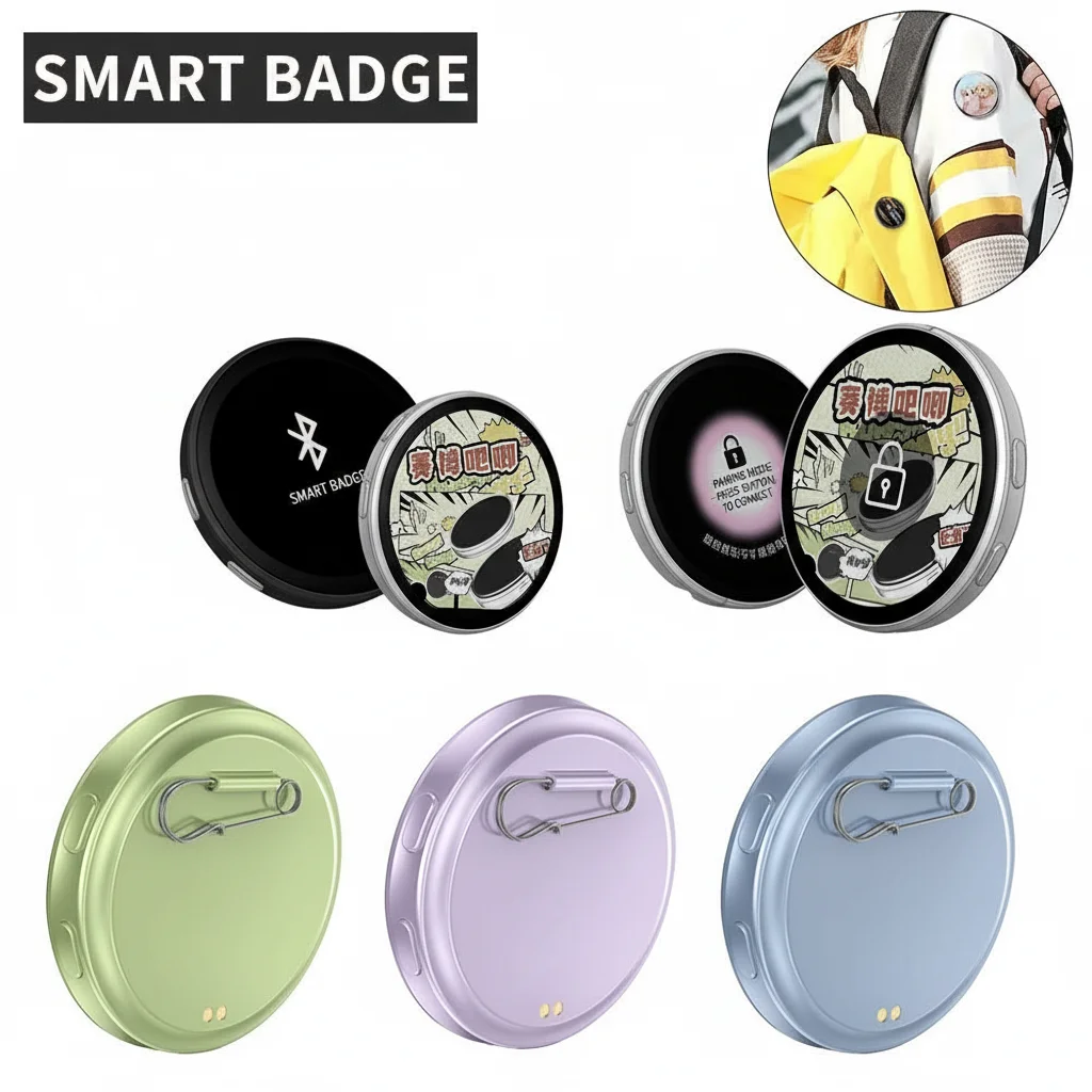 

Anime Dynamic Electronic Badge Digital Display Game Peripherals Excellent Birthday Gift for Otaku Fans