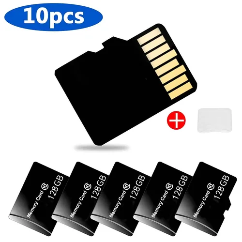 Imagen 1 del producto 10 unids/lote Mini tarjeta SD 4GB 8GB 16GB 32GB 64GB 128GB tarjeta de memoria C10 tarjeta TF Mini tarjeta flash minisd logotipo gratis para regalos