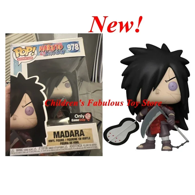 NEW FUNKO POP NARUTOes 1233 179 824 978 Madara Uchiha 1278 Killer Bee 1200 Action Figure Vinyl Collection Model Toys for Gifts