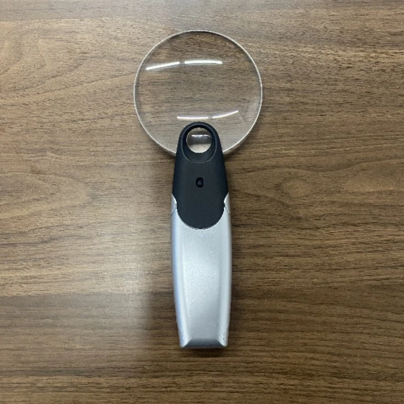 

90mm HD Loupe LED Magnifying Glass with Light Acrylic Lens High-definition Folding Handheld Dual-purpose for Reading Magnifier