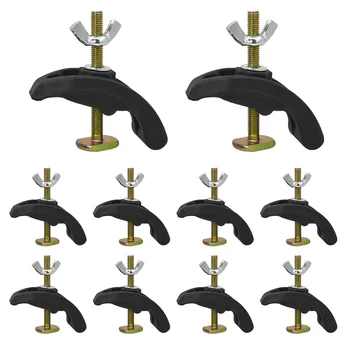 10ชิ้นเครื่องแกะสลัก CNC เครื่องกดแผ่นยึดสำหรับโต๊ะทำงาน T-SLOT