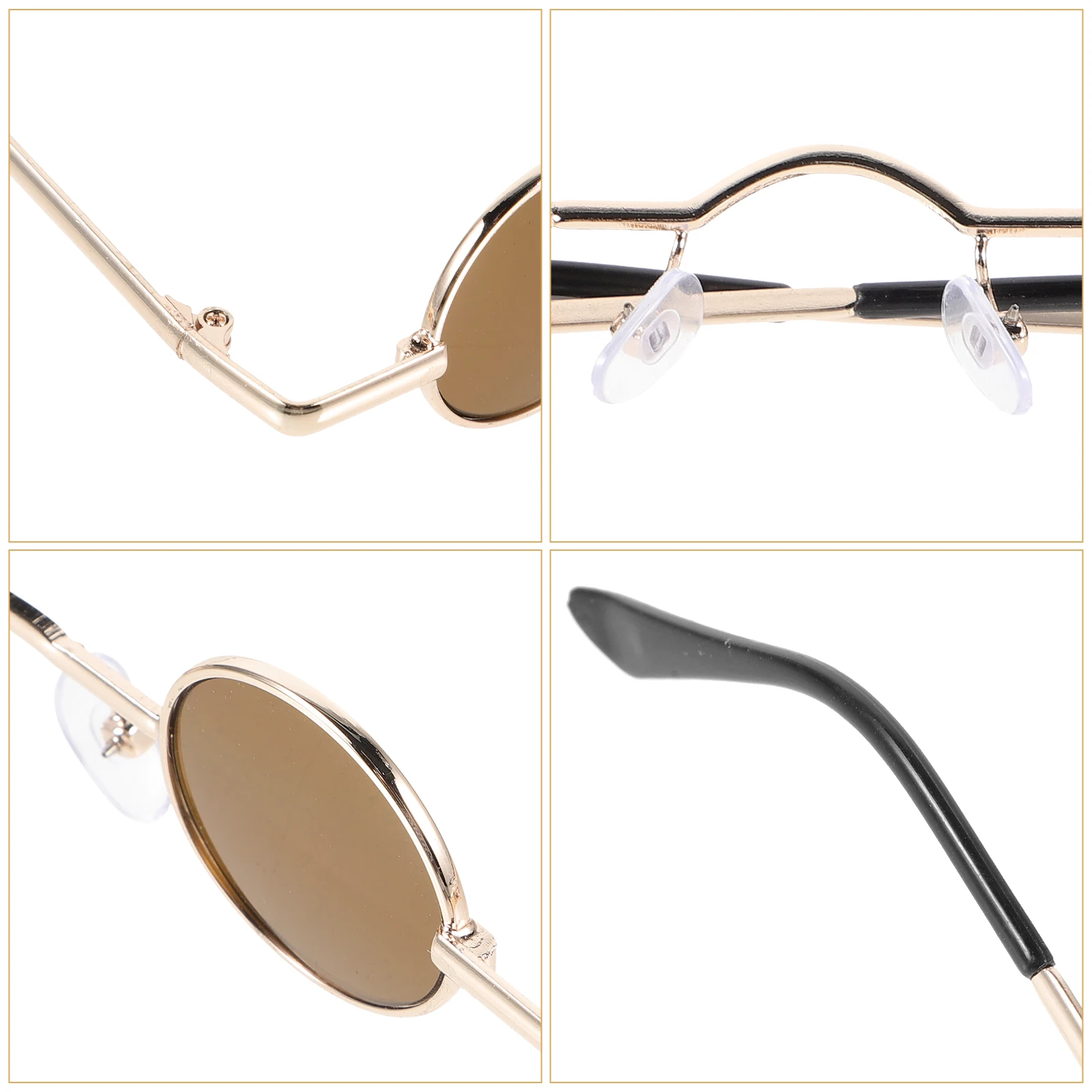 

Round Shaped Metal Pc Mini Small Round Sunglasses Vintage Eyeglasses Hip Hop Party Sunglasses For Special Occasions