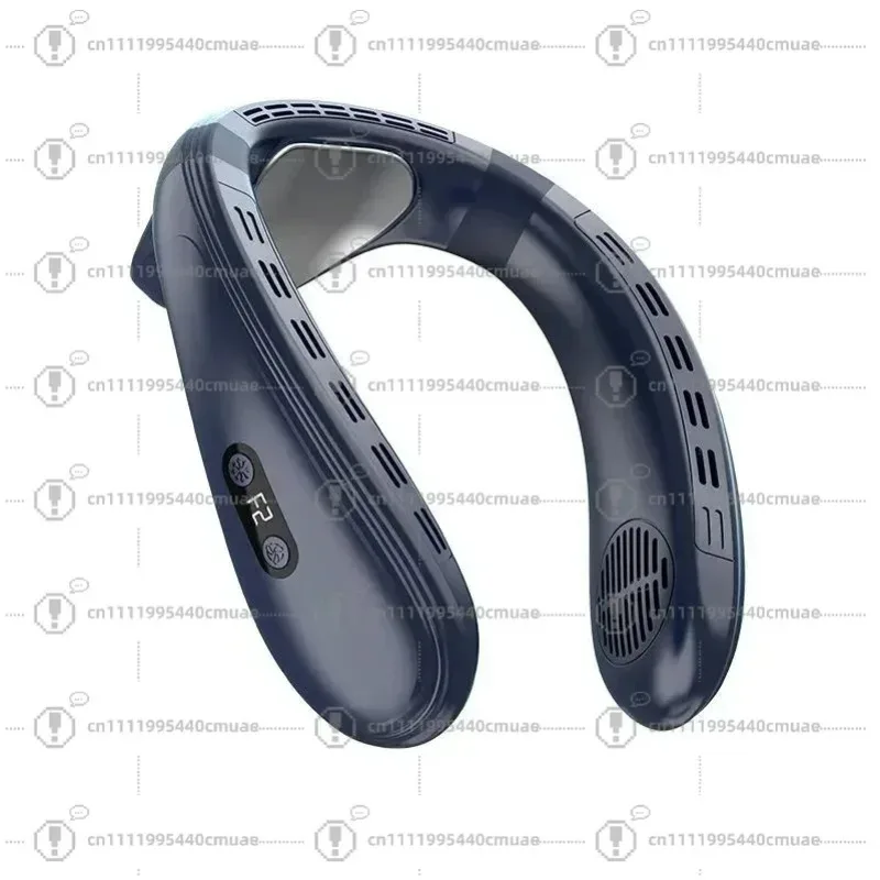 Neck Air Conditioner Portable Neck Fan Rechargeable Semiconductor Cooling Bladeless Fan Wearable