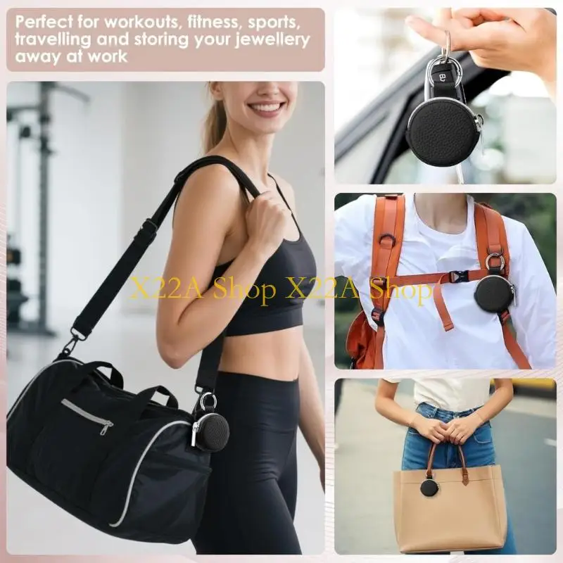 Unique Soft Leather Jewelry Storage Case With Partitioned Interior Protects Earrings From Scratches