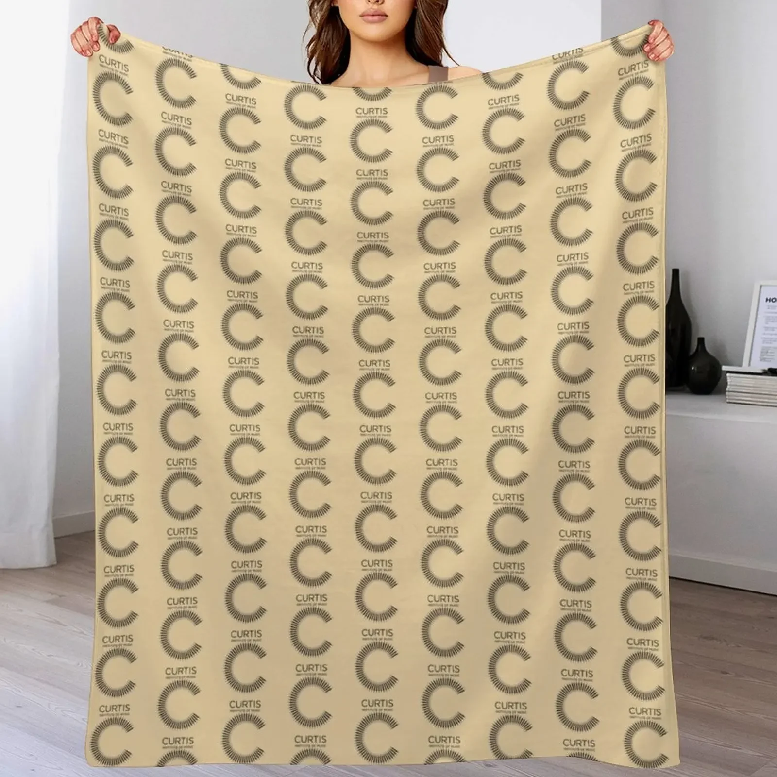 Curtis Institute of Music Throw Blanket Long Lasting Soft Plush Blanket for Daily Use