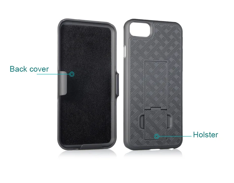 Fit iPhone 5 Hybrid Hard Shell Holster Combo Case With Kickstand & Belt Clip For  iPhone 5S Cover