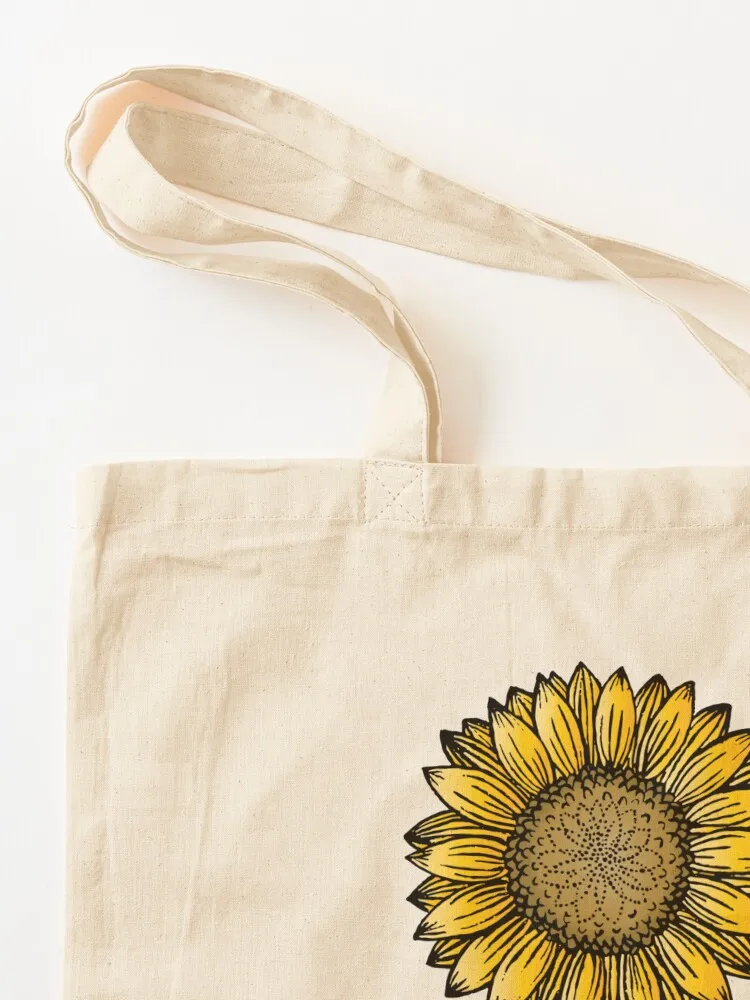 Sunflower in Lab Flask Tote Bag shopper bags Woman shopper bag tote bags men cute pouch bag