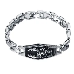 Trendy Design Stainless steel Scorpion Bracelet Fashion Charm for Man New Rock Hip Hop Punk Jewelry Accessories Party Gift