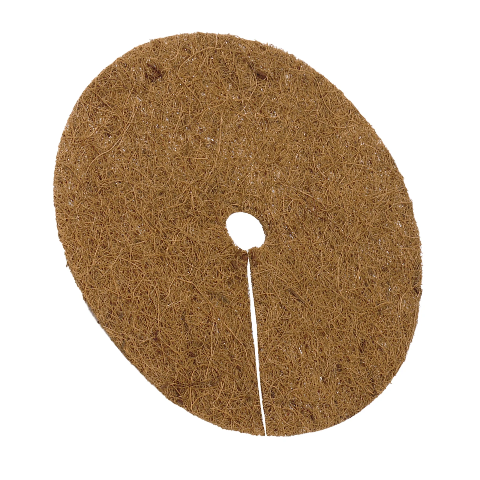 1pc Coconut Brown Round Hole Pad, 25Cm, Suitable For Furniture Decoration Production