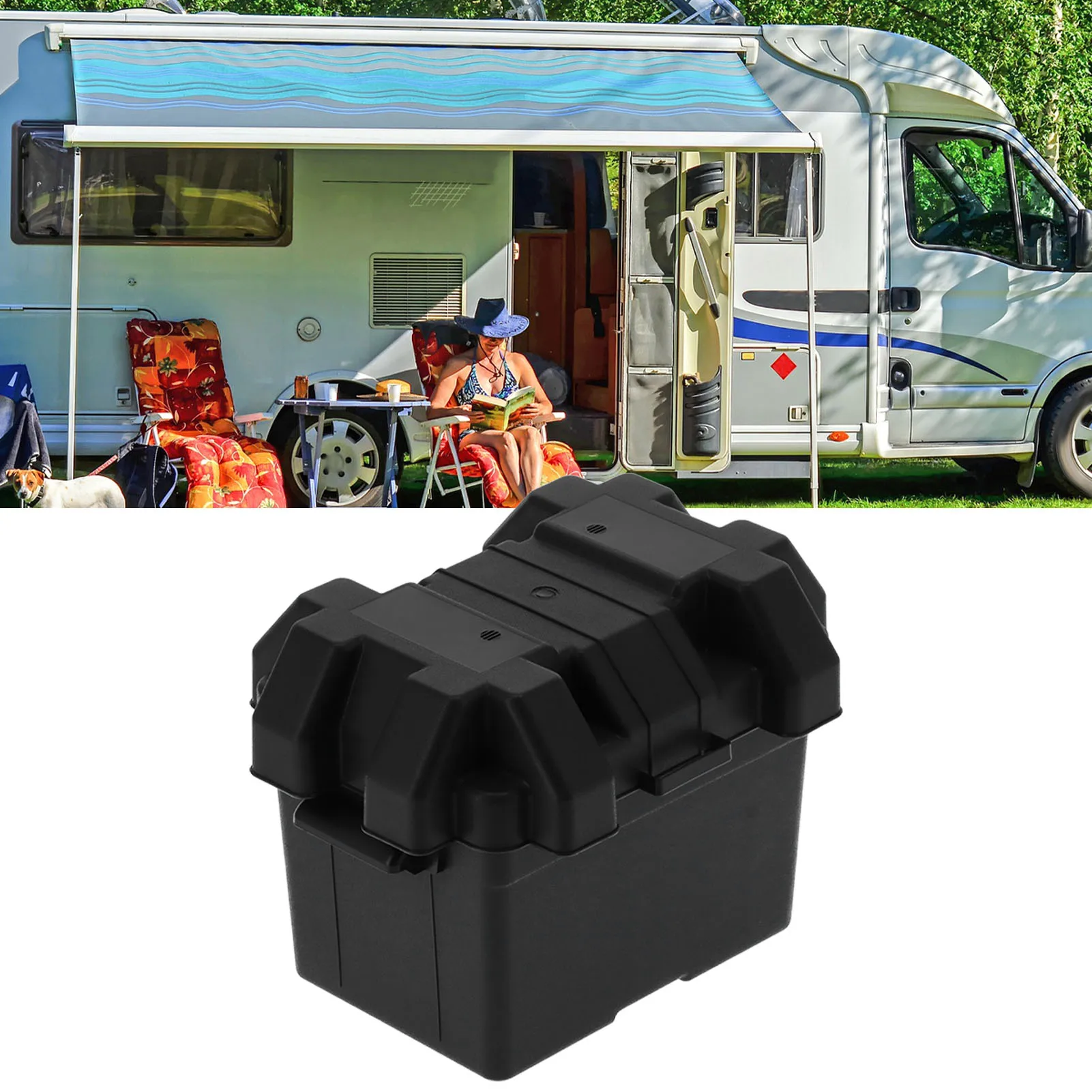 

Чехол для аккумулятора, держатель для аккумулятора, многофункциональный держатель для аккумуляторной батареи, большая емкость с ремешком для автомобиля, грузовика, лодки, автофургона